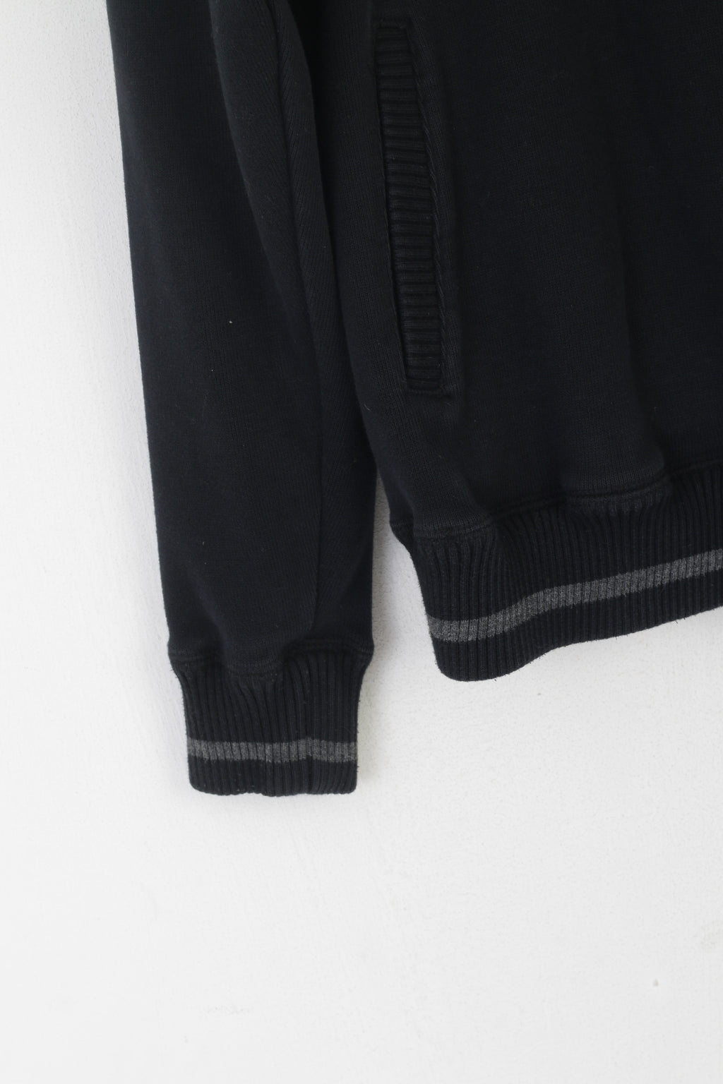 Kangol femmes 16 XL sweat noir coton Vintage pleine fermeture éclair haut de Sport