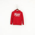 Original Animal Girls 11-12 Age Sweatshirt Red Hood Cotton Jumper Sport Top