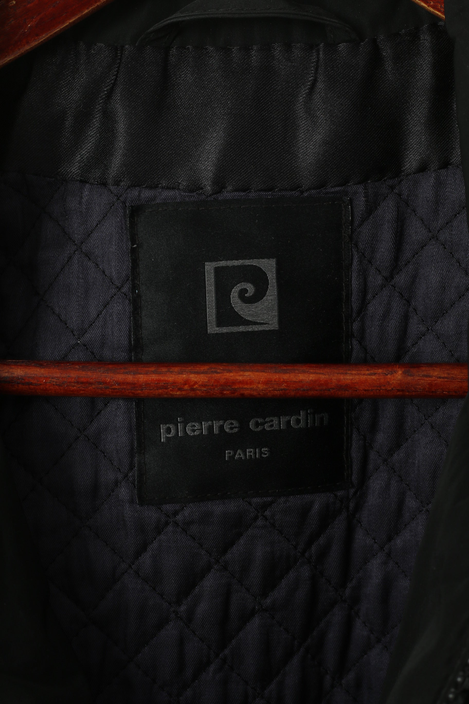 Pierre Cardin Paris Hommes 56 XL Veste Noir Casual Heritage Boutons Détaillés Zip Top Top