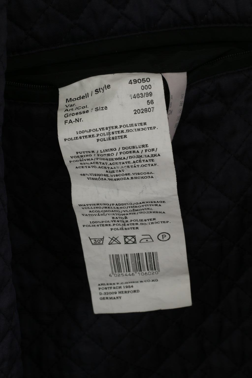 Pierre Cardin Paris Hommes 56 XL Veste Noir Casual Heritage Boutons Détaillés Zip Top Top