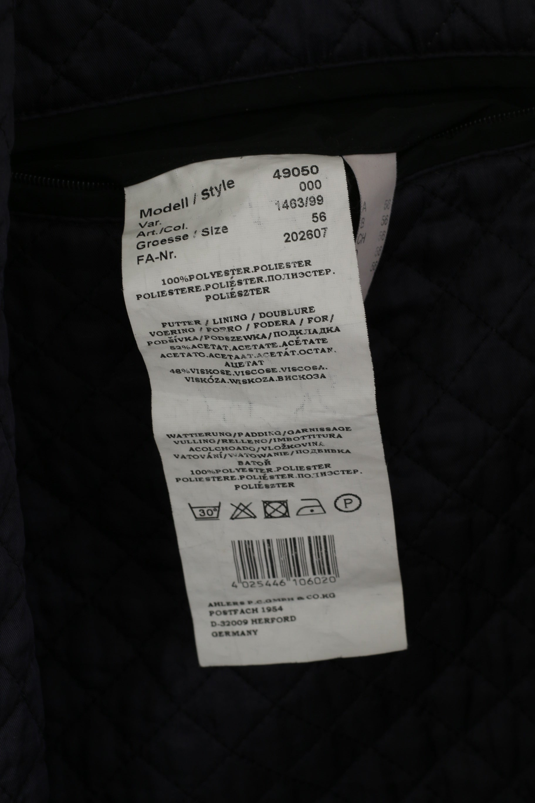 Pierre Cardin Paris Hommes 56 XL Veste Noir Casual Heritage Boutons Détaillés Zip Top Top