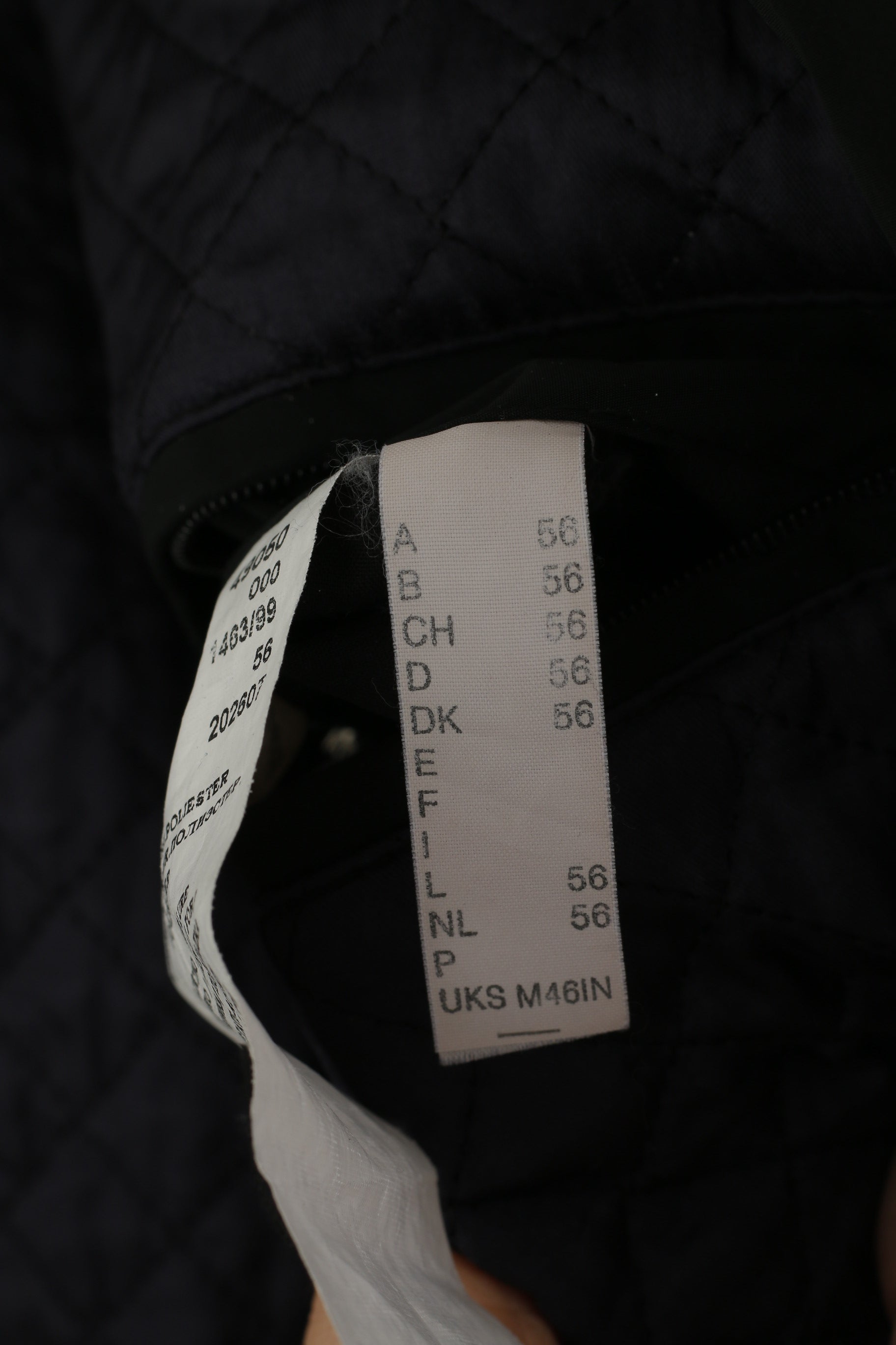 Pierre Cardin Paris Hommes 56 XL Veste Noir Casual Heritage Boutons Détaillés Zip Top Top