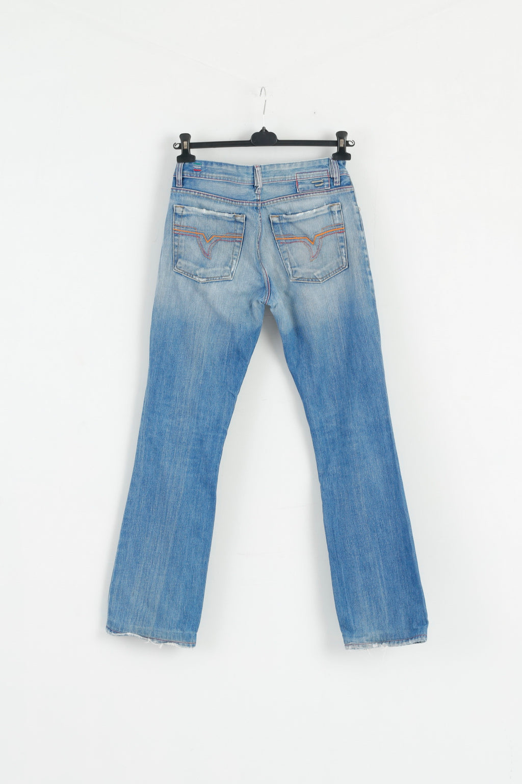 Diesel Industry Mens 31 Trousers Blue Cotton  Made in Italy Classic Pants