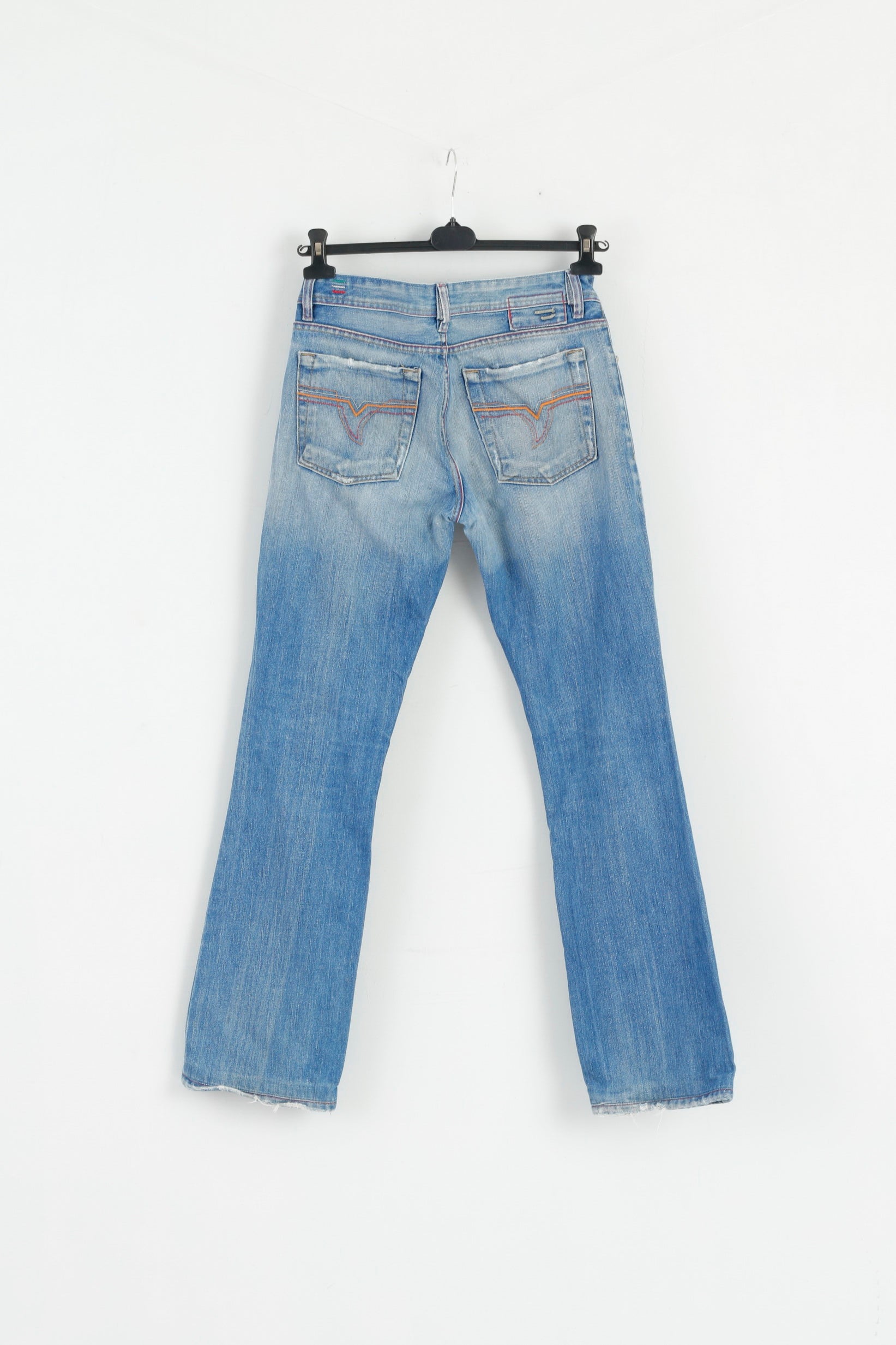 Diesel Industry Mens 31 Trousers Blue Cotton  Made in Italy Classic Pants