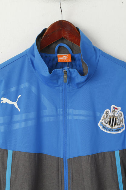 Giacca Puma da uomo XL blu Newcastle United Football Club Activewear Top con cerniera