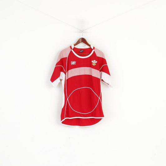 Manav – chemise XL pour hommes, rouge gallois Ich Dien Rugby, maillot Vintage Wru Cymru, haut