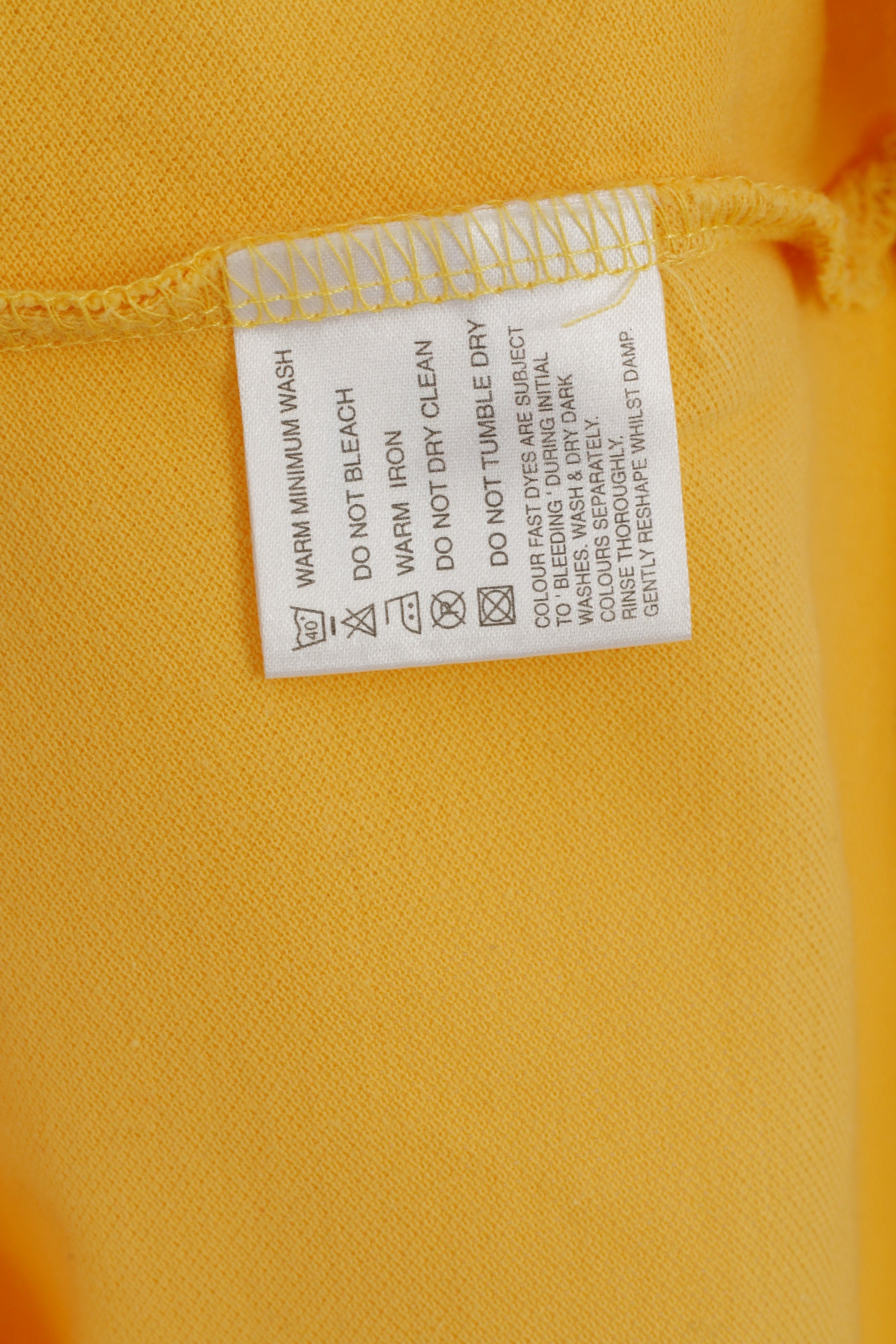 Cotton Traders Polo Homme M Jaune Coton Vintage Col Zippé Haut de Sport Classique