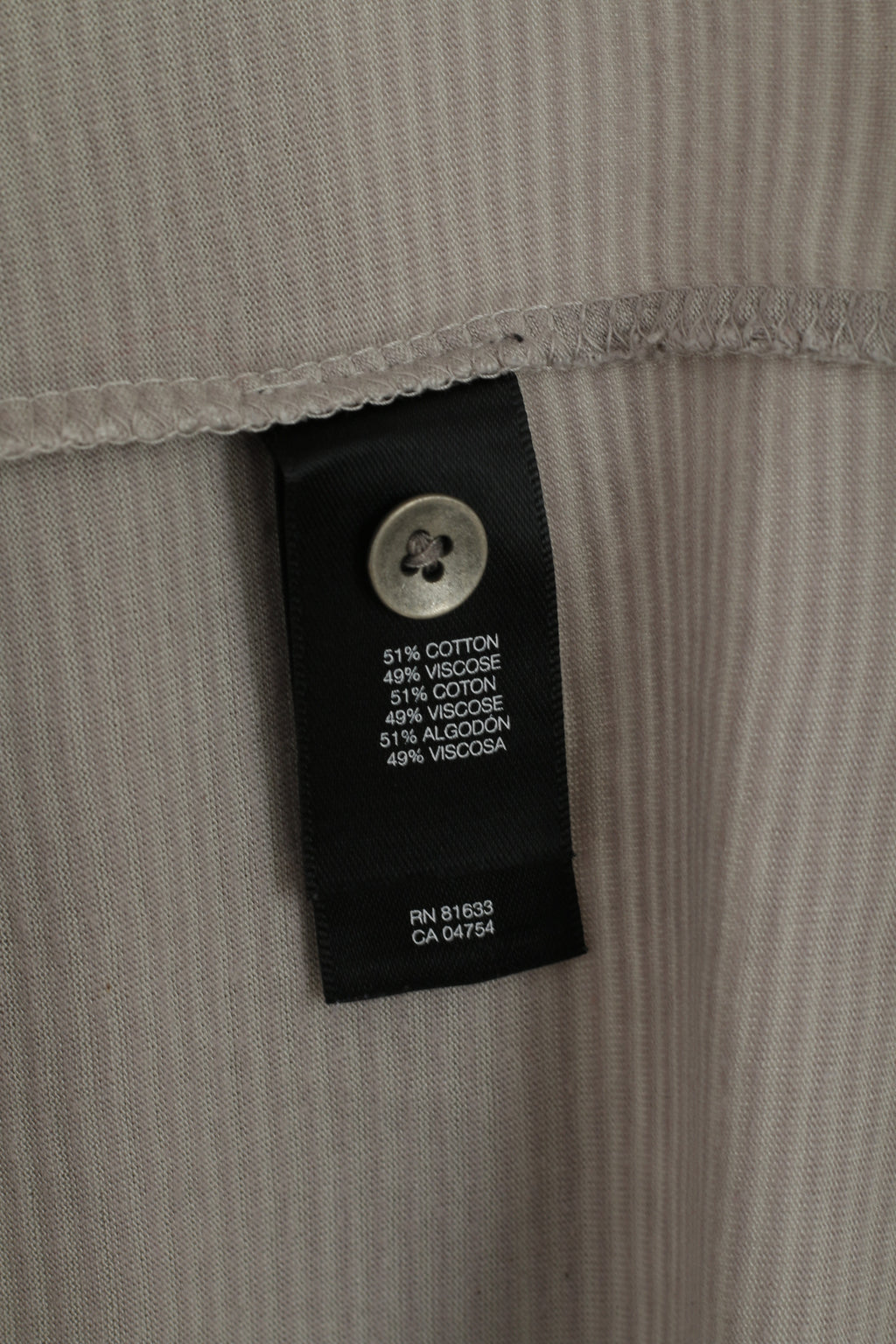 Kenneth Cole Chemise XXL pour homme à rayures grises en coton doux et fin