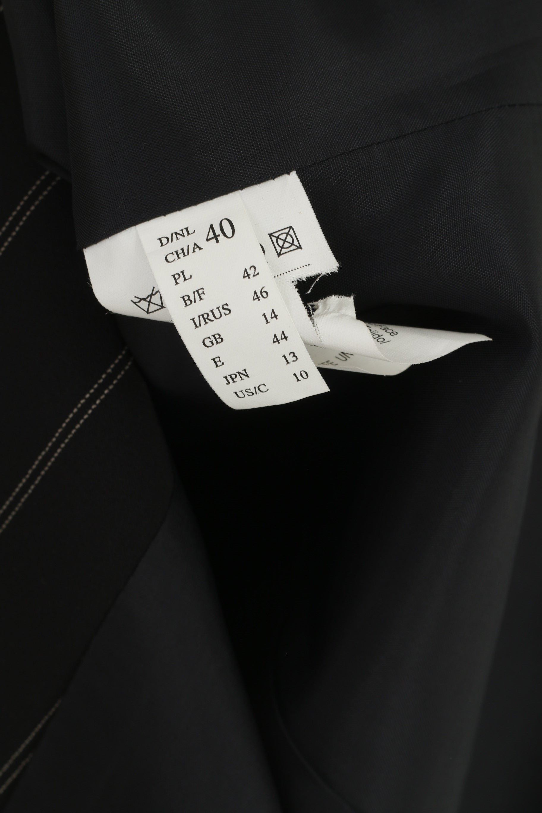 Giacca classica da donna Gerry Weber 14 40 Blazer con spalline a righe nere