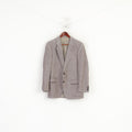 Bruno Kirches Landlord Men 38 Blazer Vintage Green Red Wool Silk Single Breasted Jacket