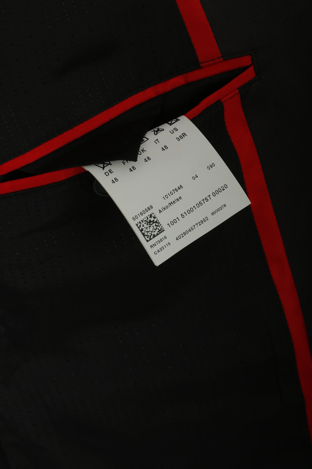 Hugo Boss Hommes 38 48 Blazer Noir Brillant Alko Heise Veste à Boutonnage Simple