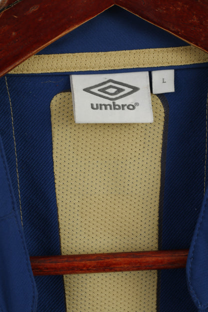 Umbro Men L (M) Sweatshirt Navy Pullover Football Sportswear Fit Activewear Top