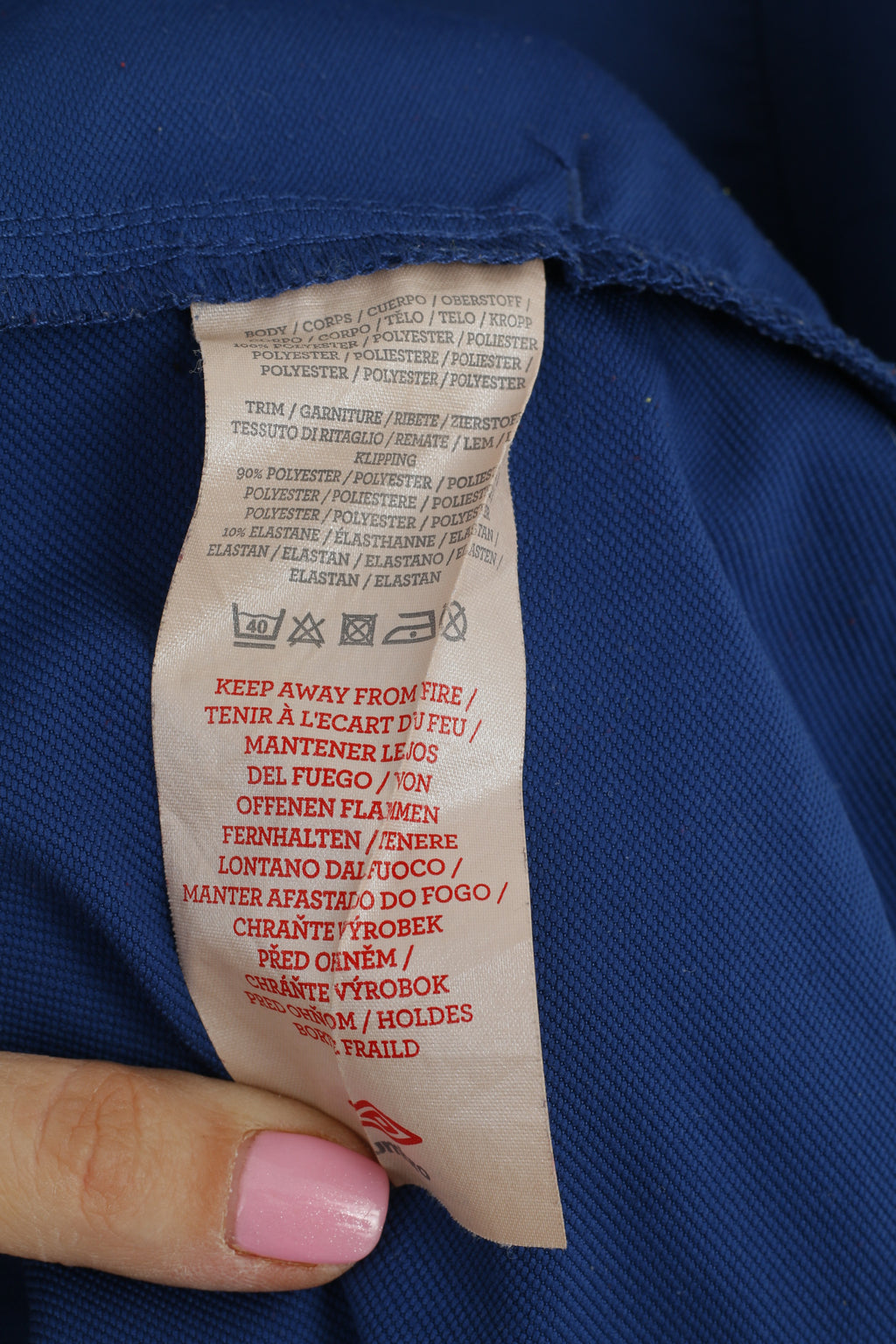 Umbro Men L (M) Sweatshirt Navy Pullover Football Sportswear Fit Activewear Top