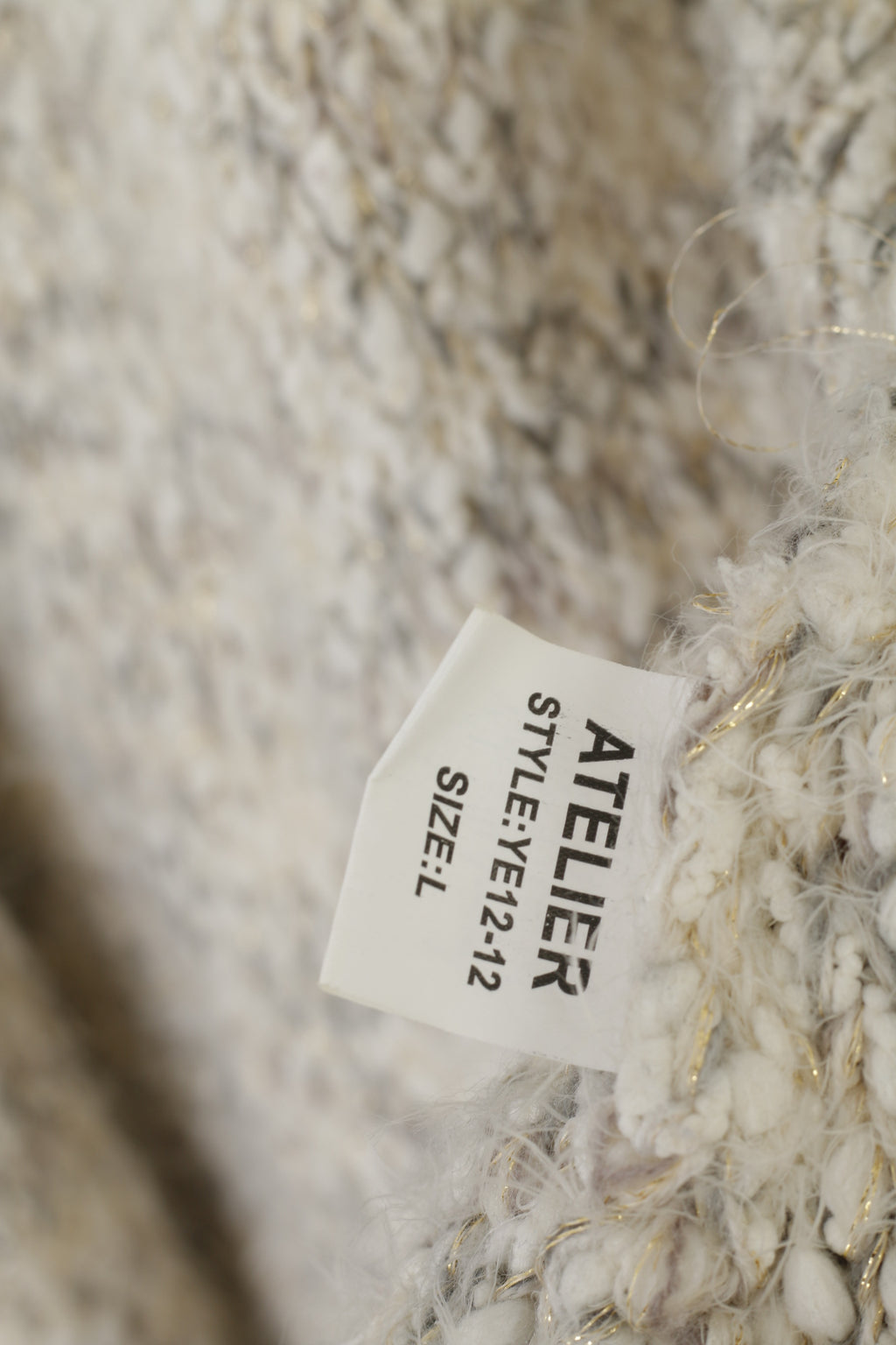 Atelier 248 Femme L Cardigan Beige Or Boho Ouvert Devant Pull Décontracté