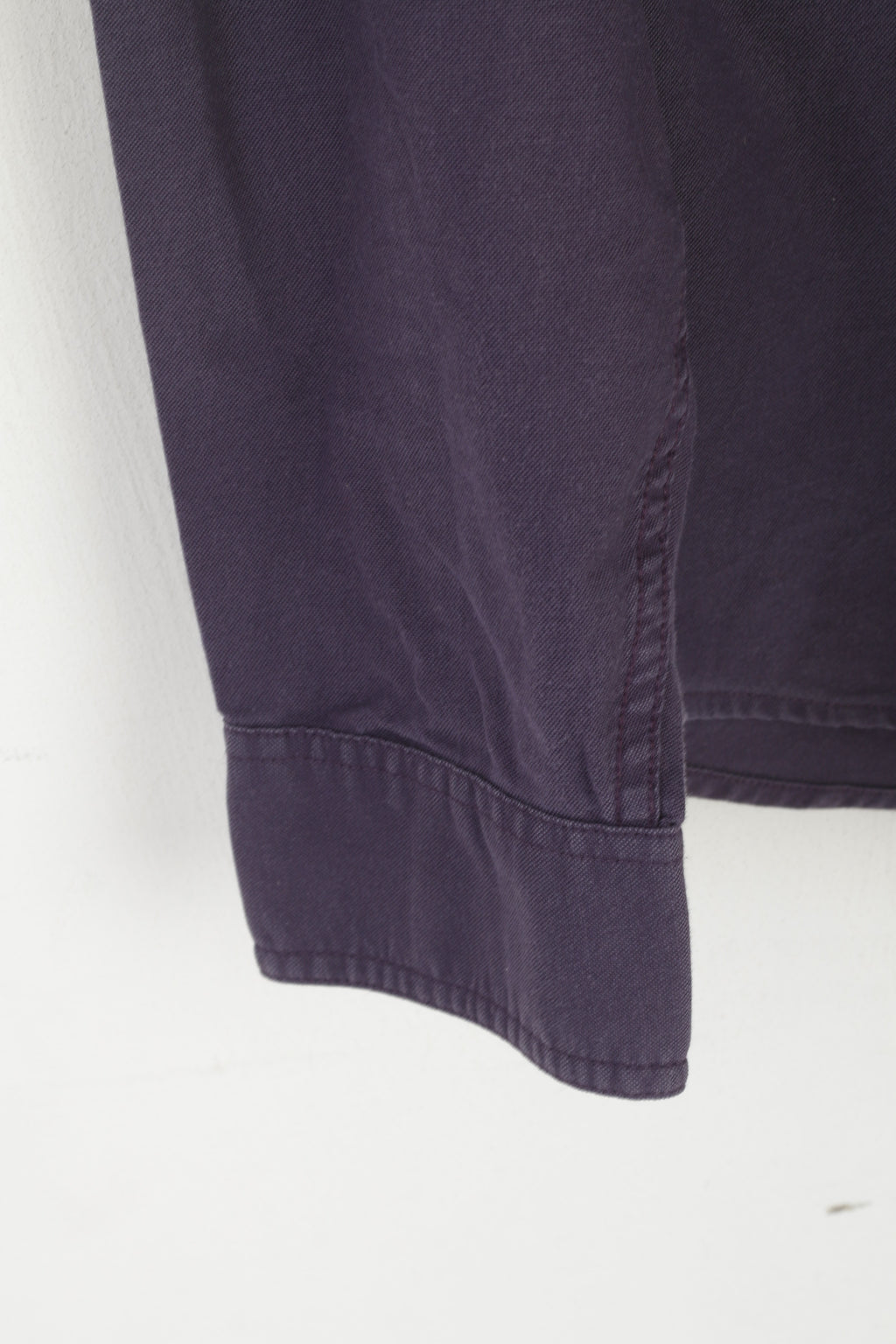 Penguin Men XXL Casual Shirt Purple Cotton Slim Fit Stretch Long Sleeve Top