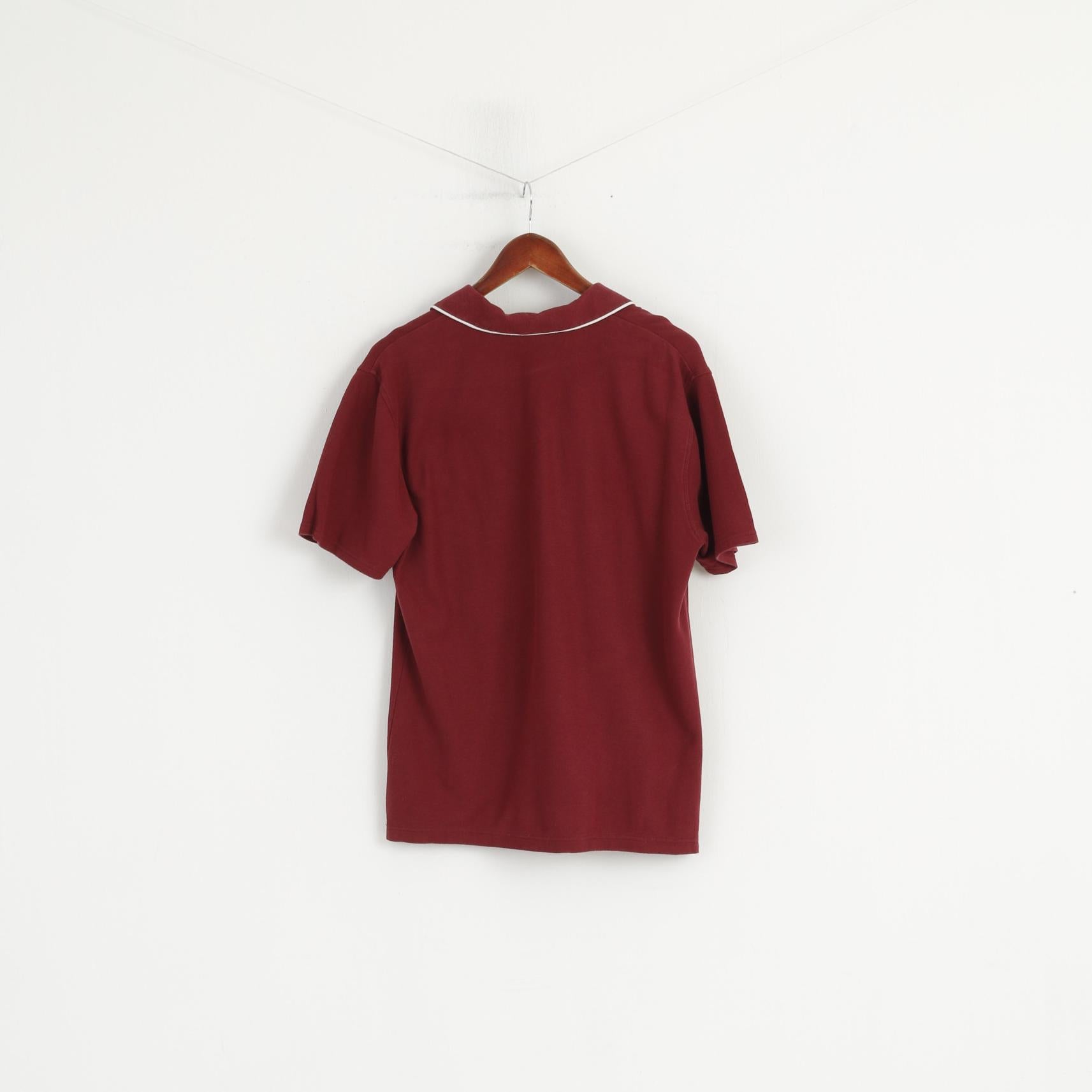 Original Penguin Men S Polo Shirt Maroon Cotton Classic Fit Short Sleeve Top