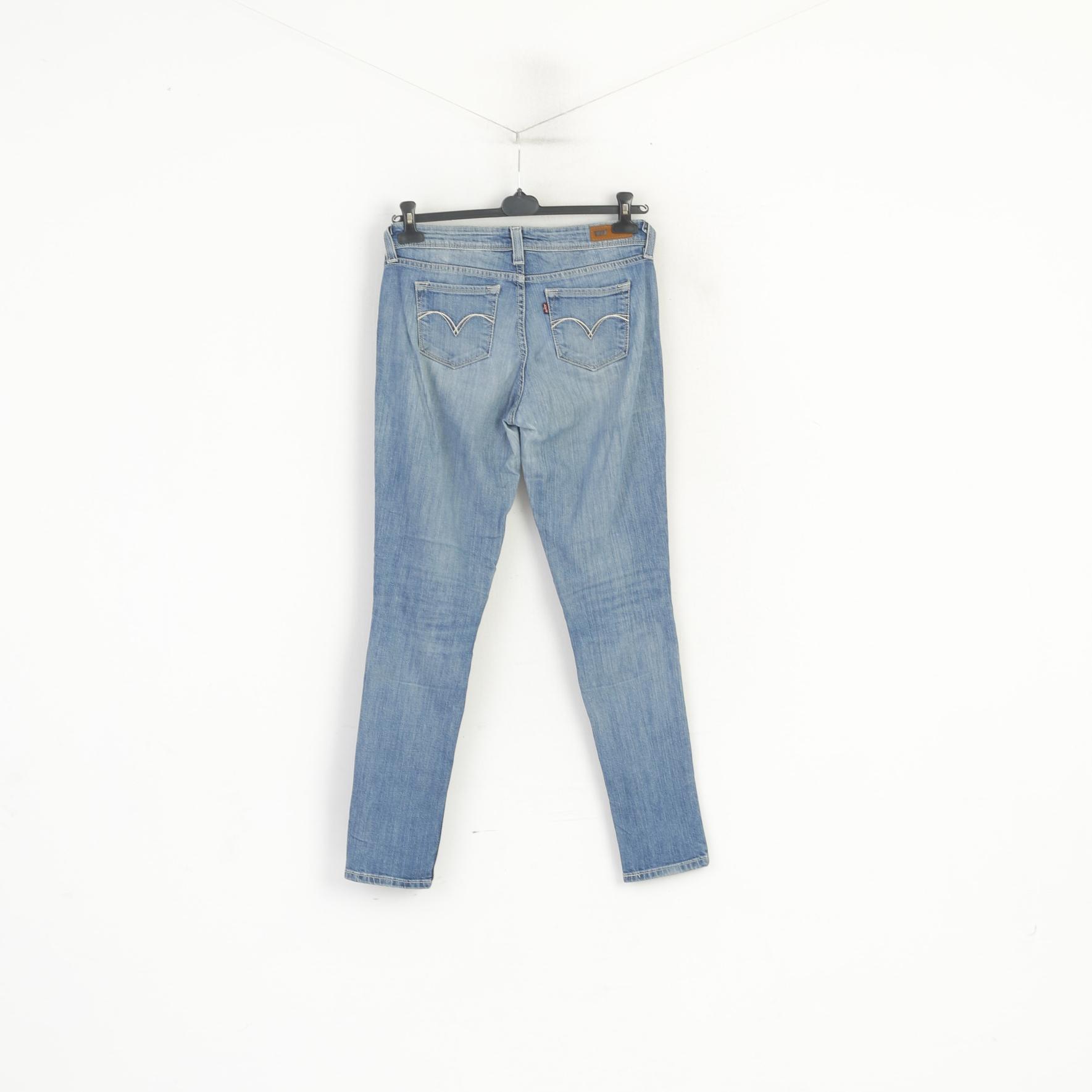 Levi's Demi Curve Women 28 Jeans Trousers Blue Cotton Low Rise Skinny Pants