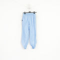 Emar Women S Sweatpants Blue Shiny Retro Activewear Gym Trousers