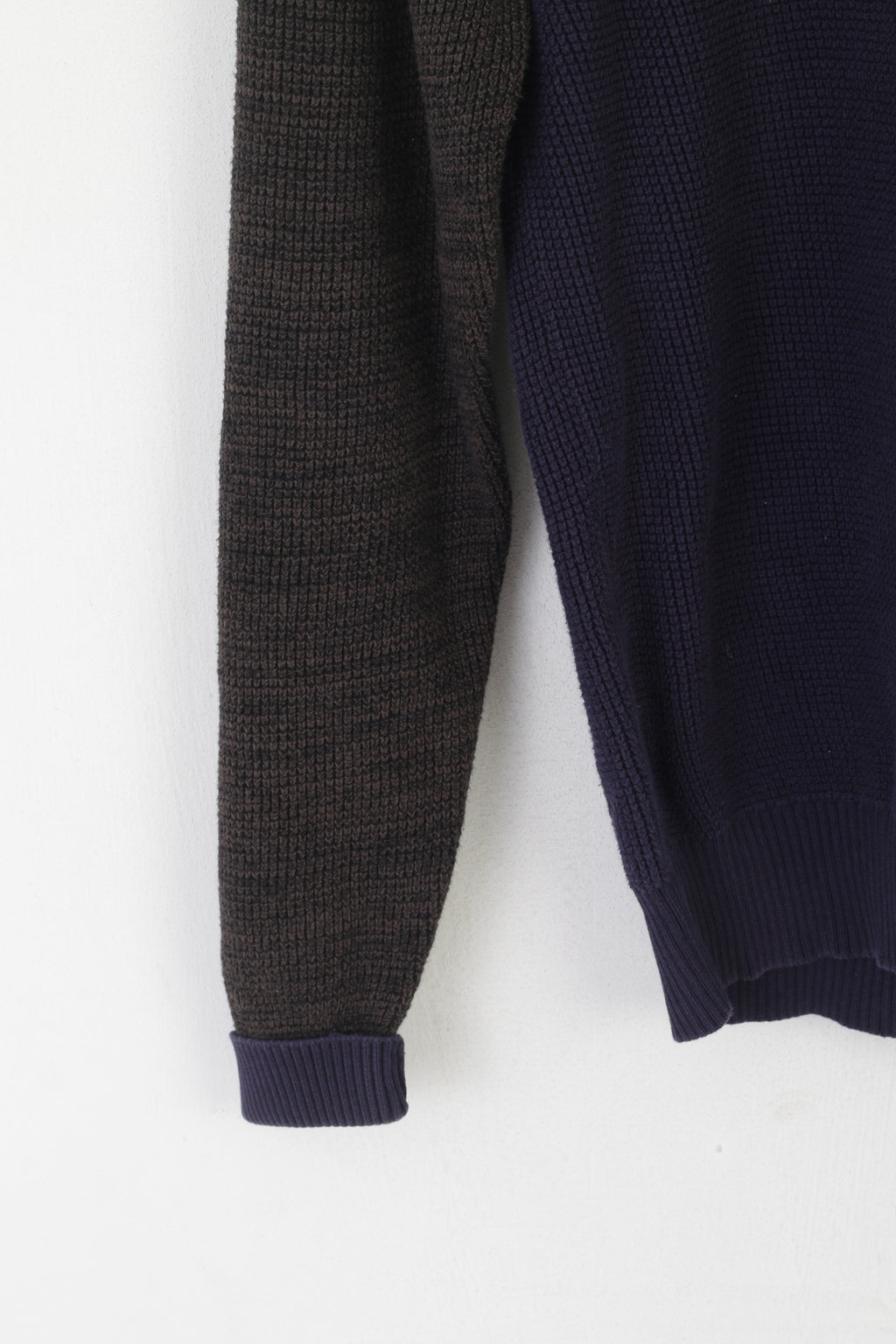 G-Star Raw Men M Jumper Navy Cotton Core Raglan Knit Crew Neck Classic Sweater