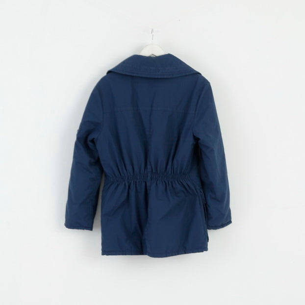 Mammut Men 46 M Jacket Vintage Navy Blue Parka Nylon Weathercoat Unisex