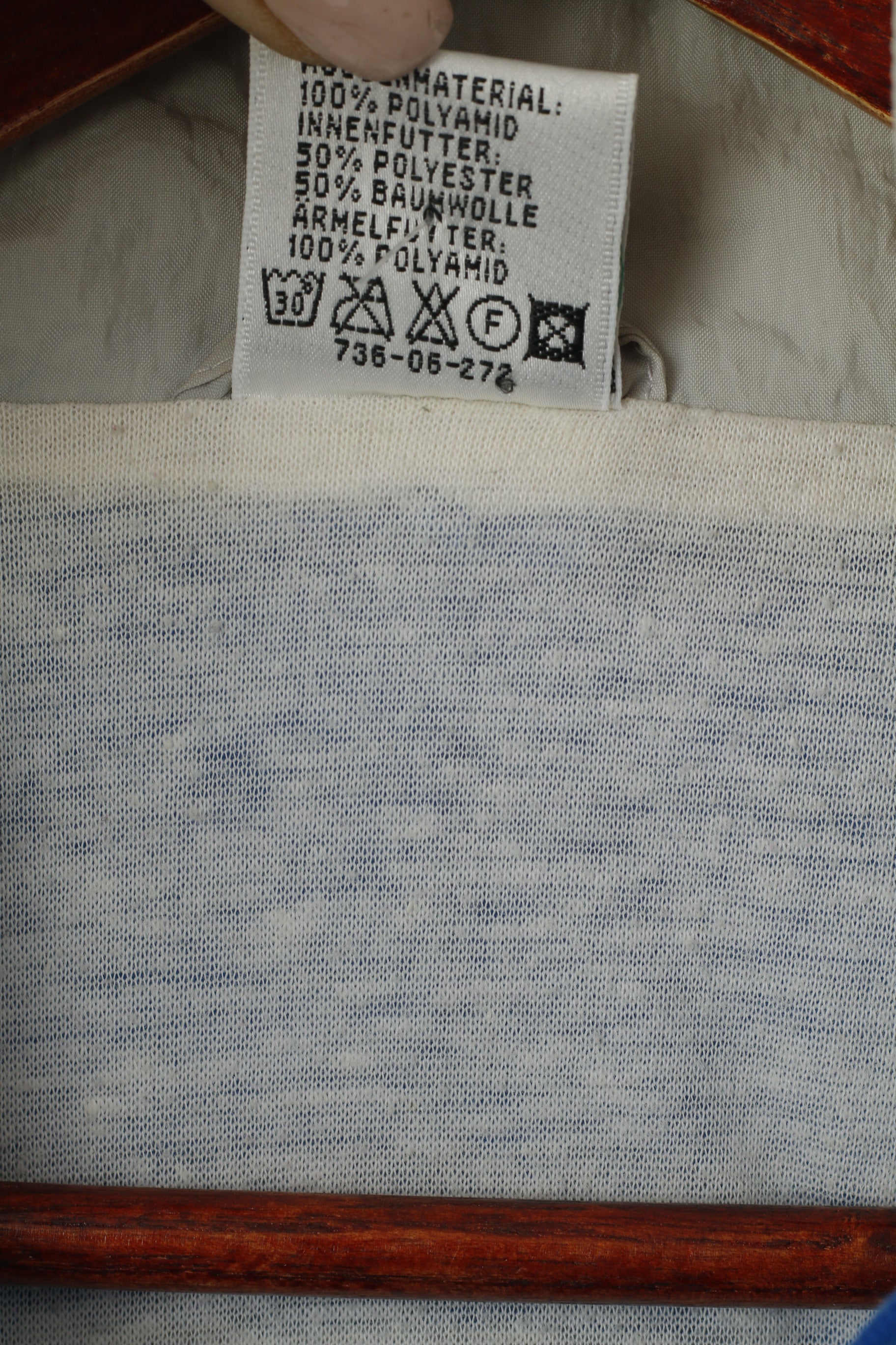 Puma Hommes 6 M Track Top Veste Bleu Vintage Full Zipper Oldschool Sport Nylon