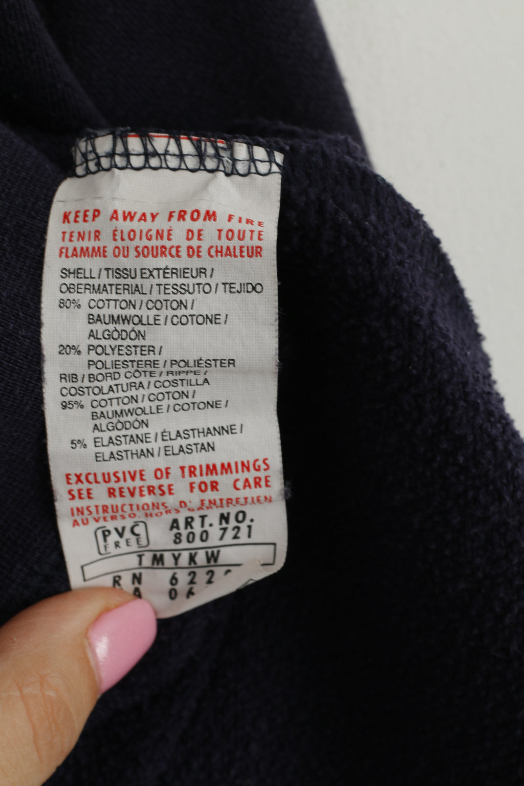 Felpa Puma da uomo L (M) in cotone blu scuro Svenska maglia classica da calcio svedese