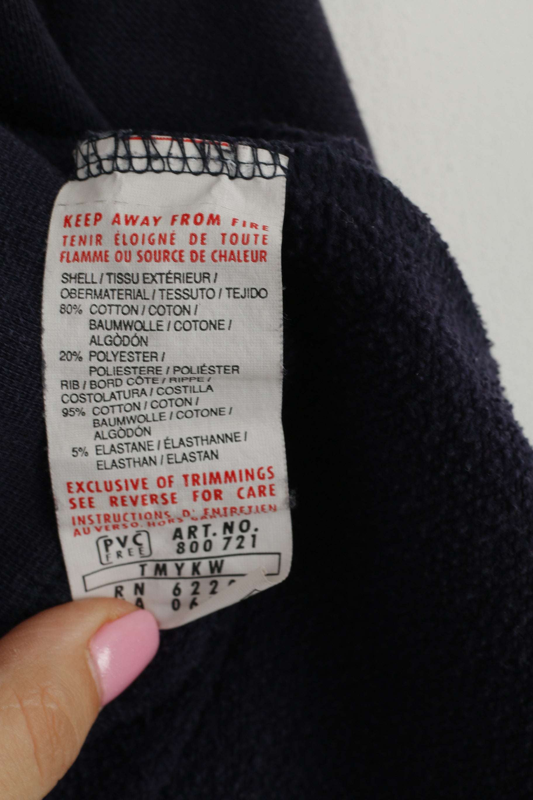 Felpa Puma da uomo L (M) in cotone blu scuro Svenska maglia classica da calcio svedese