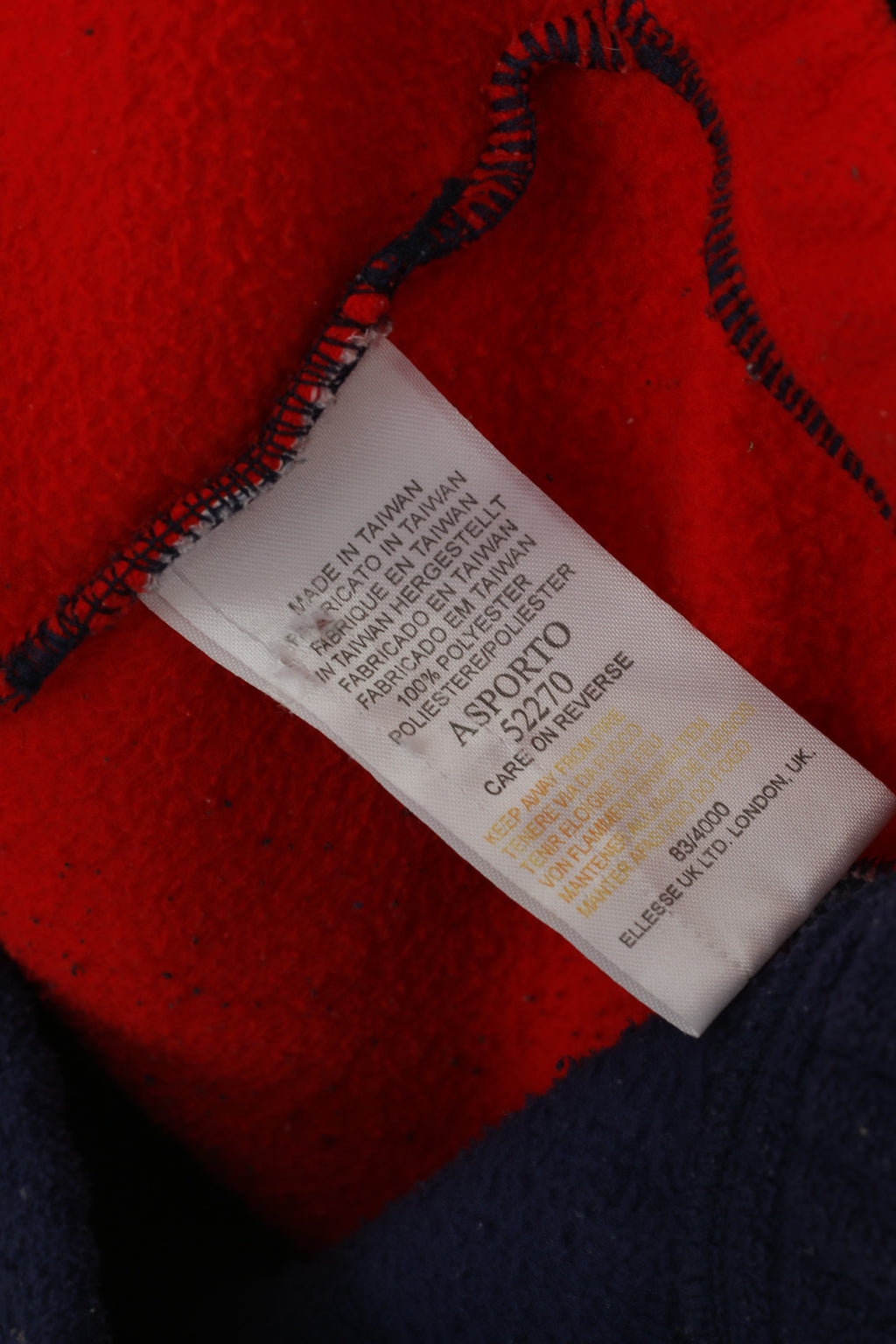 Ellesse Junior Youth XL 158-164 cm Haut polaire Bleu marine Fermeture éclair complète Sweat-shirt de sport