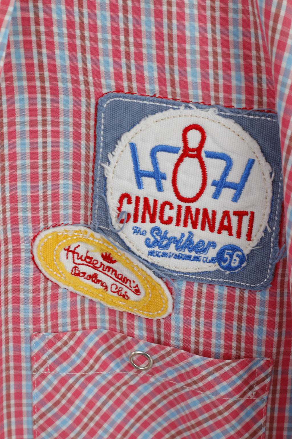 Huberman's Men XXXL Casual Shirt Pink Check College Couture Long Sleeve Top