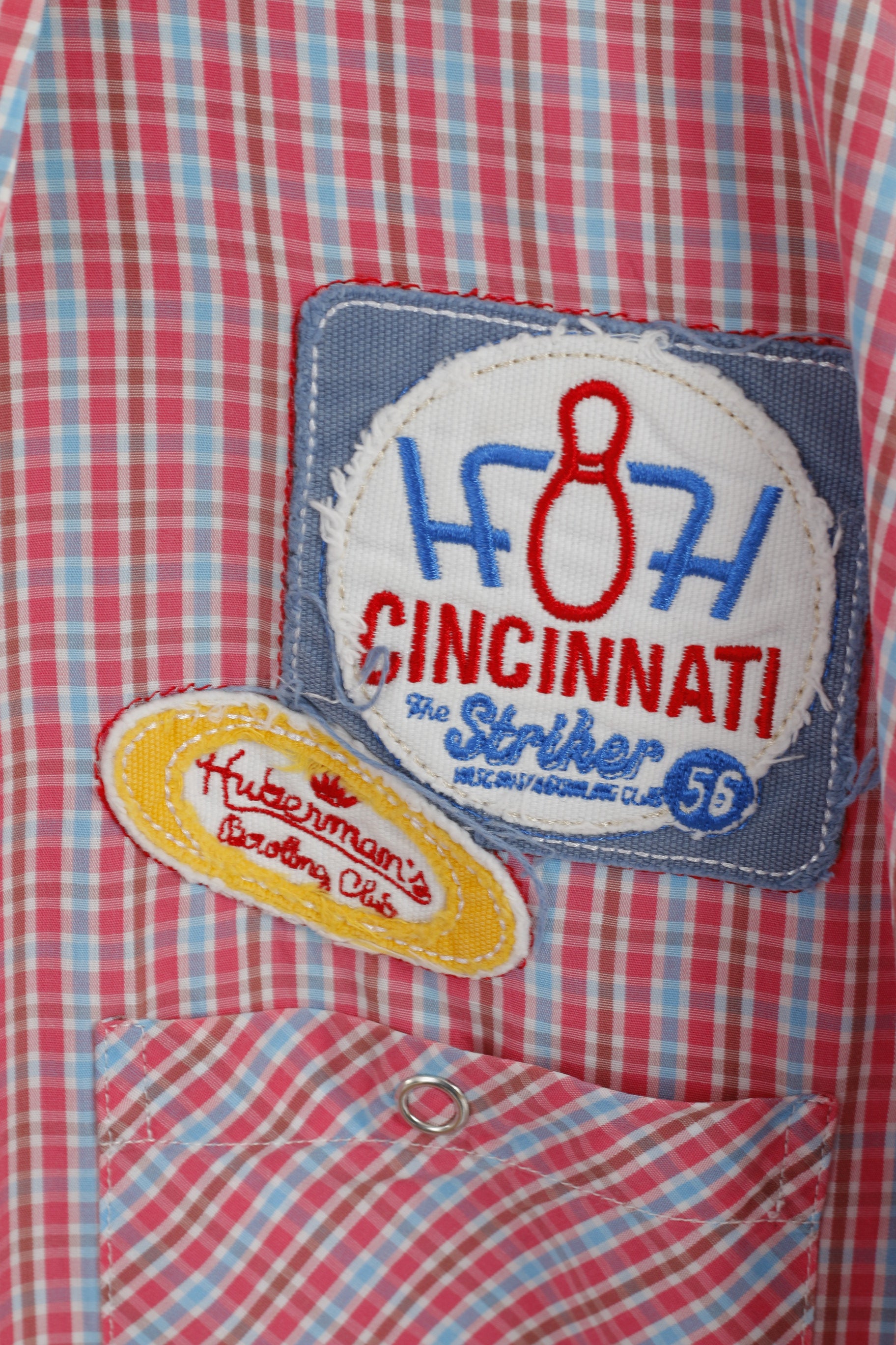 Huberman's Men XXXL Casual Shirt Pink Check College Couture Long Sleeve Top