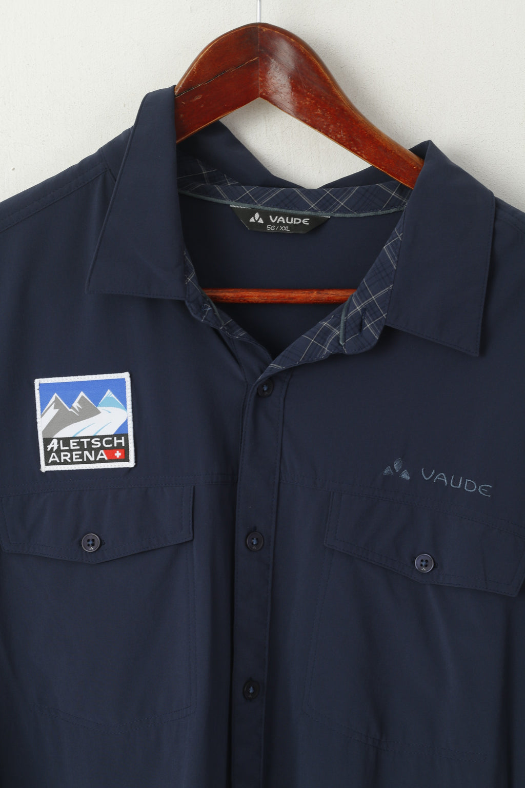 Vaude Chemise décontractée pour homme en nylon bleu marine Altesch Arena Mountain Outdoor Top 56 XXL (XL)