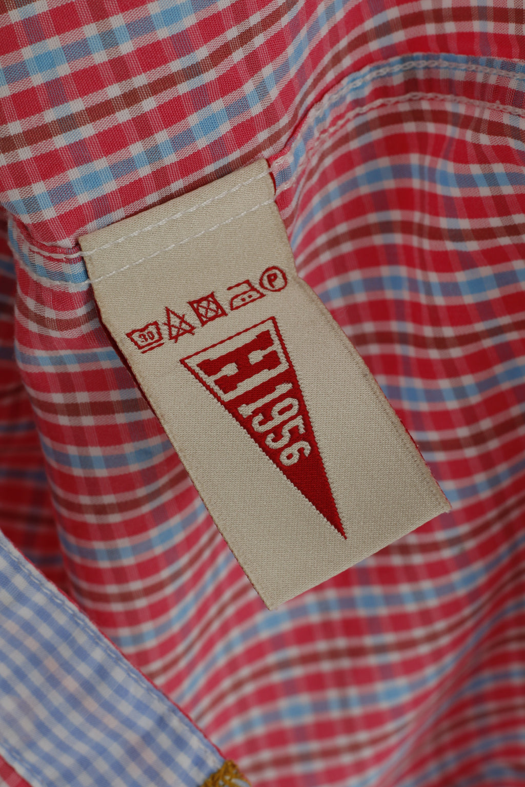 Huberman's Men XXXL Casual Shirt Pink Check College Couture Long Sleeve Top