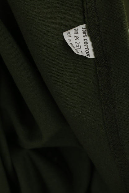 Unfledged Chemise M (S) pour homme en coton vert avec motif iPOD à manches courtes