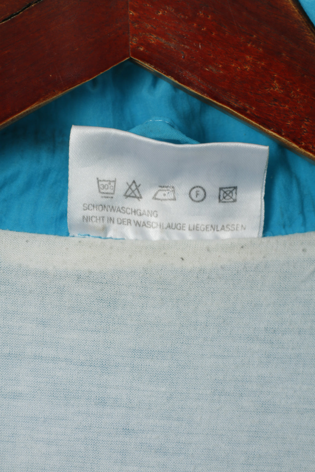 The Flagship Men L Jacket Turquoise Festival Bomber Full Zipper rétro Survêtement Top