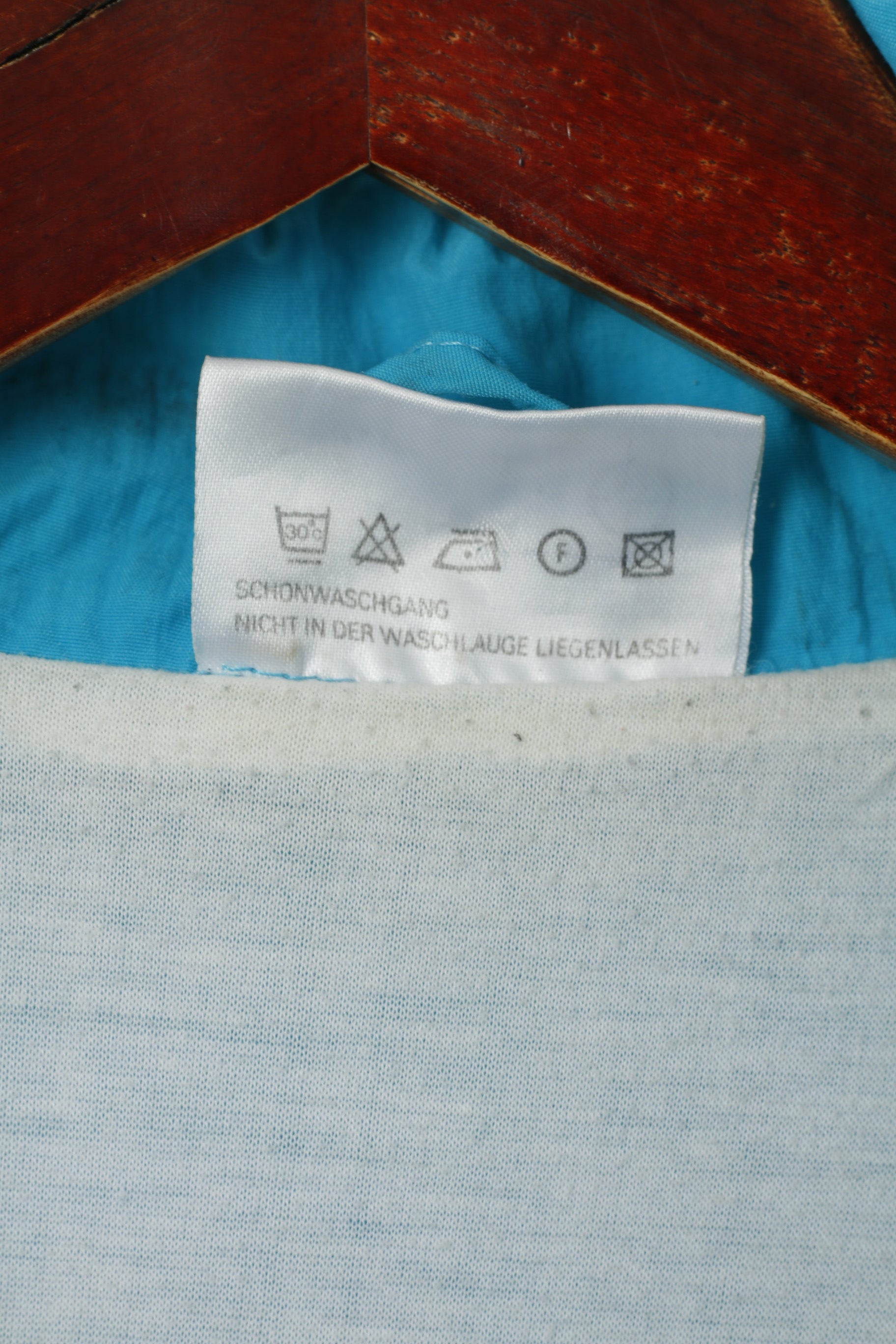 The Flagship Men L Jacket Turquoise Festival Bomber Full Zipper rétro Survêtement Top