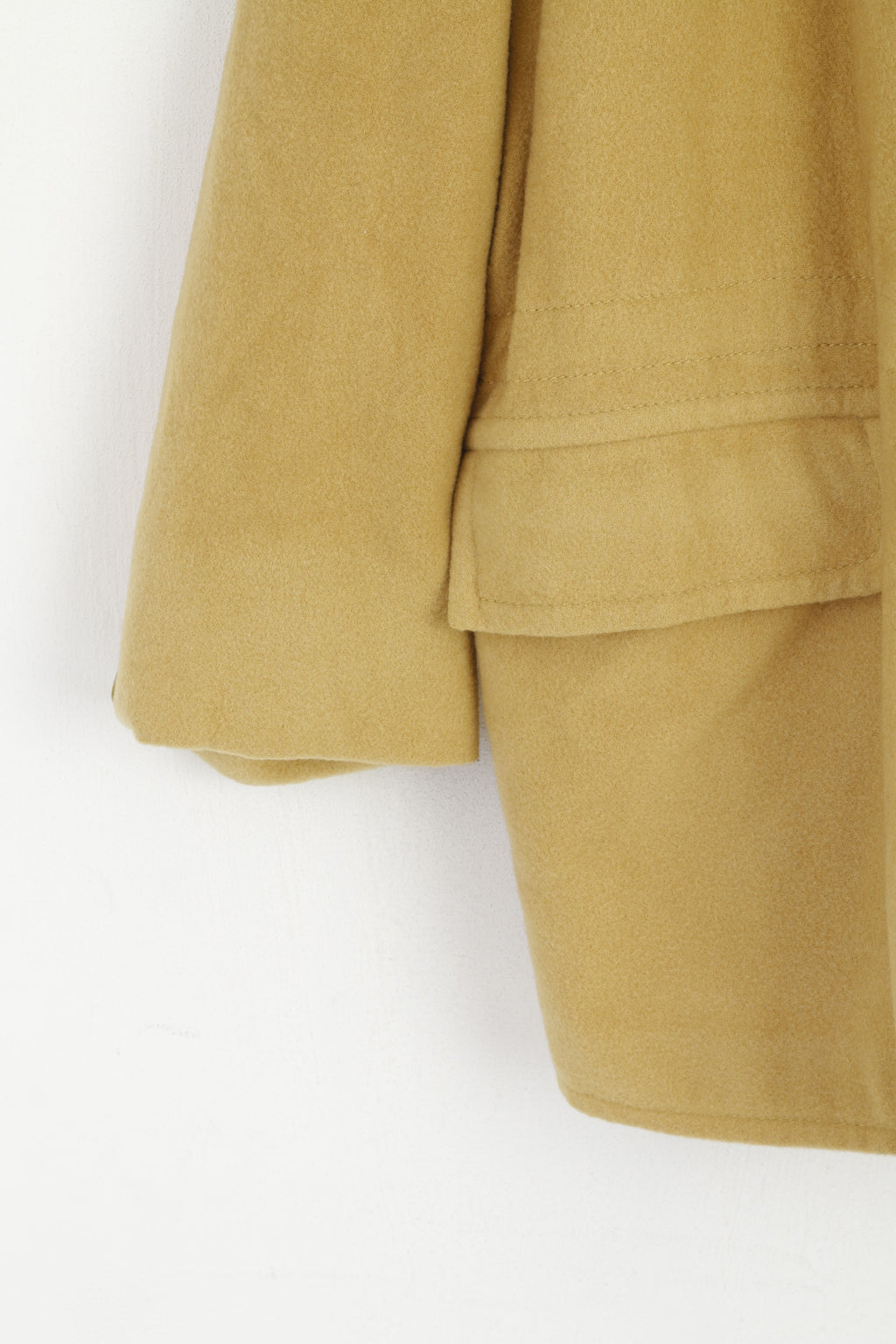 Toni Dress Women 46 XL Jacket Mustard Wool Cashmere Vintage Oversize Double Breasted Top