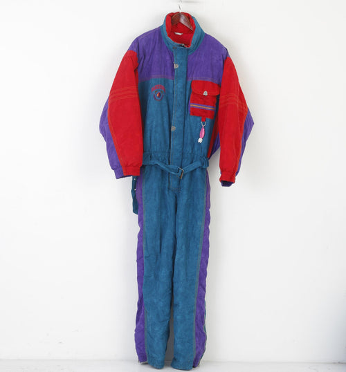 Blackwings Luhta Hommes 46 56 Combinaison de ski One Piece Green Nylon vintage 80s Snowsuit