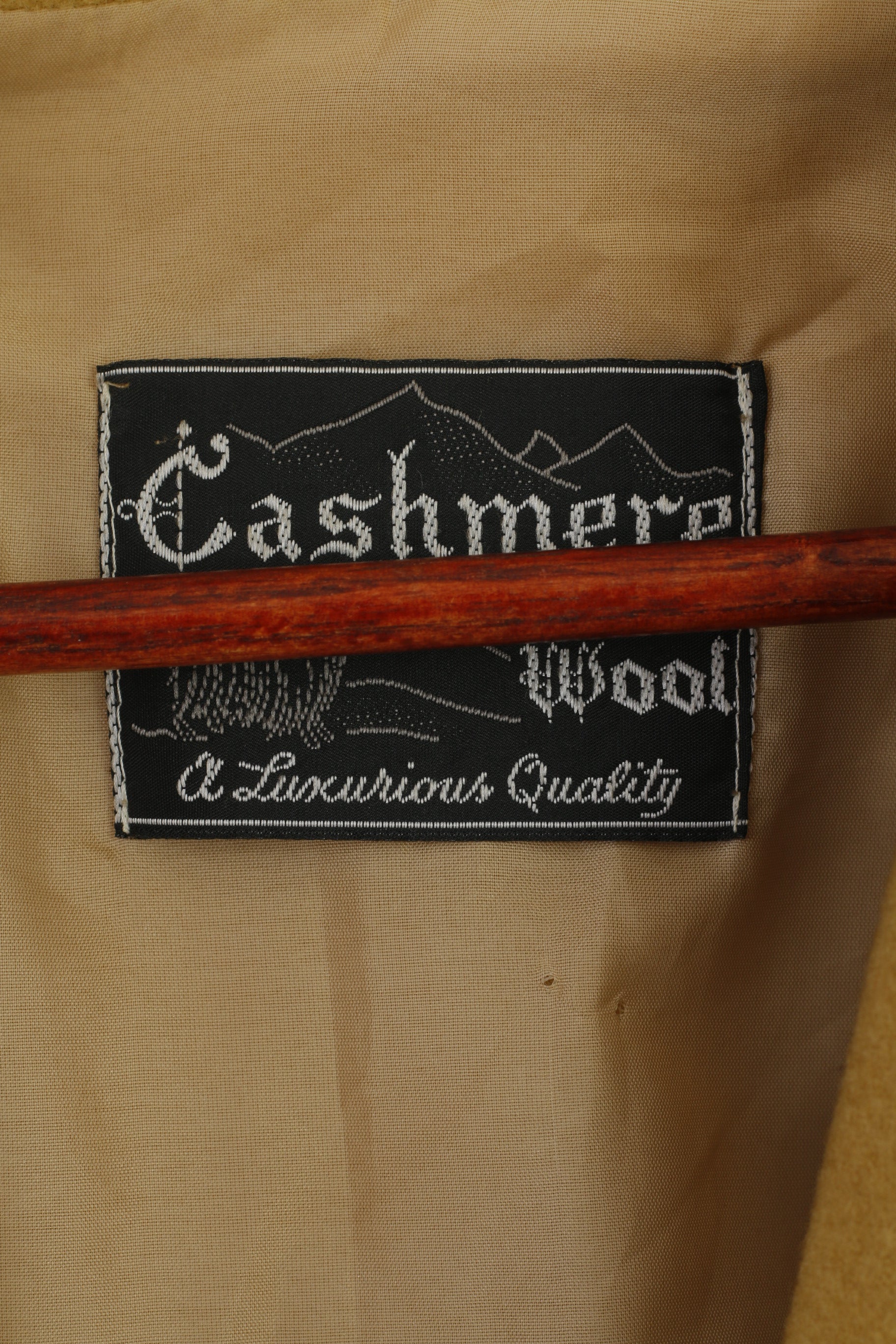 Toni Dress Women 46 XL Jacket Mustard Wool Cashmere Vintage Oversize Double Breasted Top