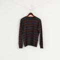 GANT Maglione da donna M Maglione girocollo in lana a righe marrone morbido