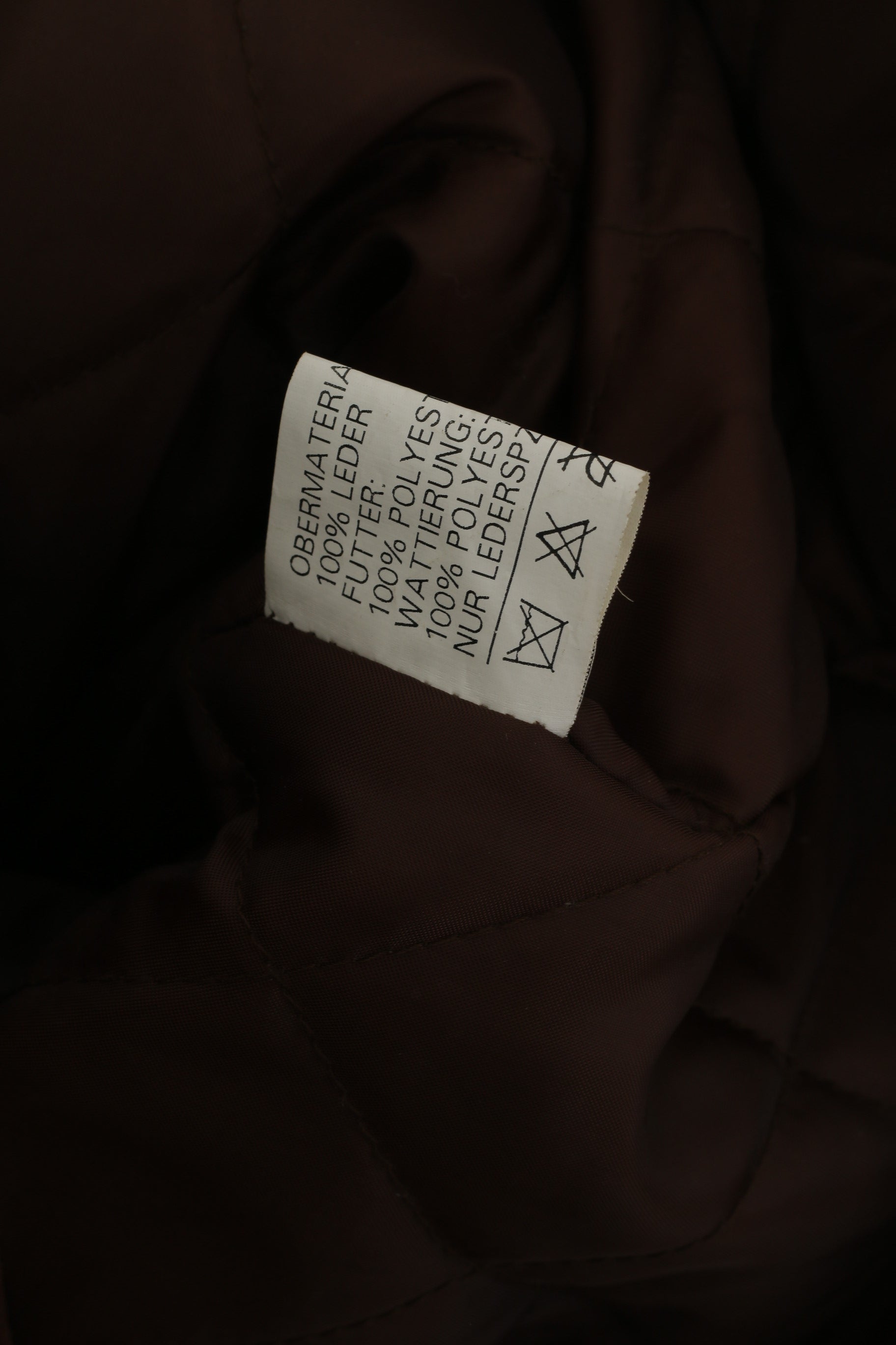 Pelle Moda Women 40 L Leather Jacket Brown Vintage Suede Zip Up Shoulder Pads Top