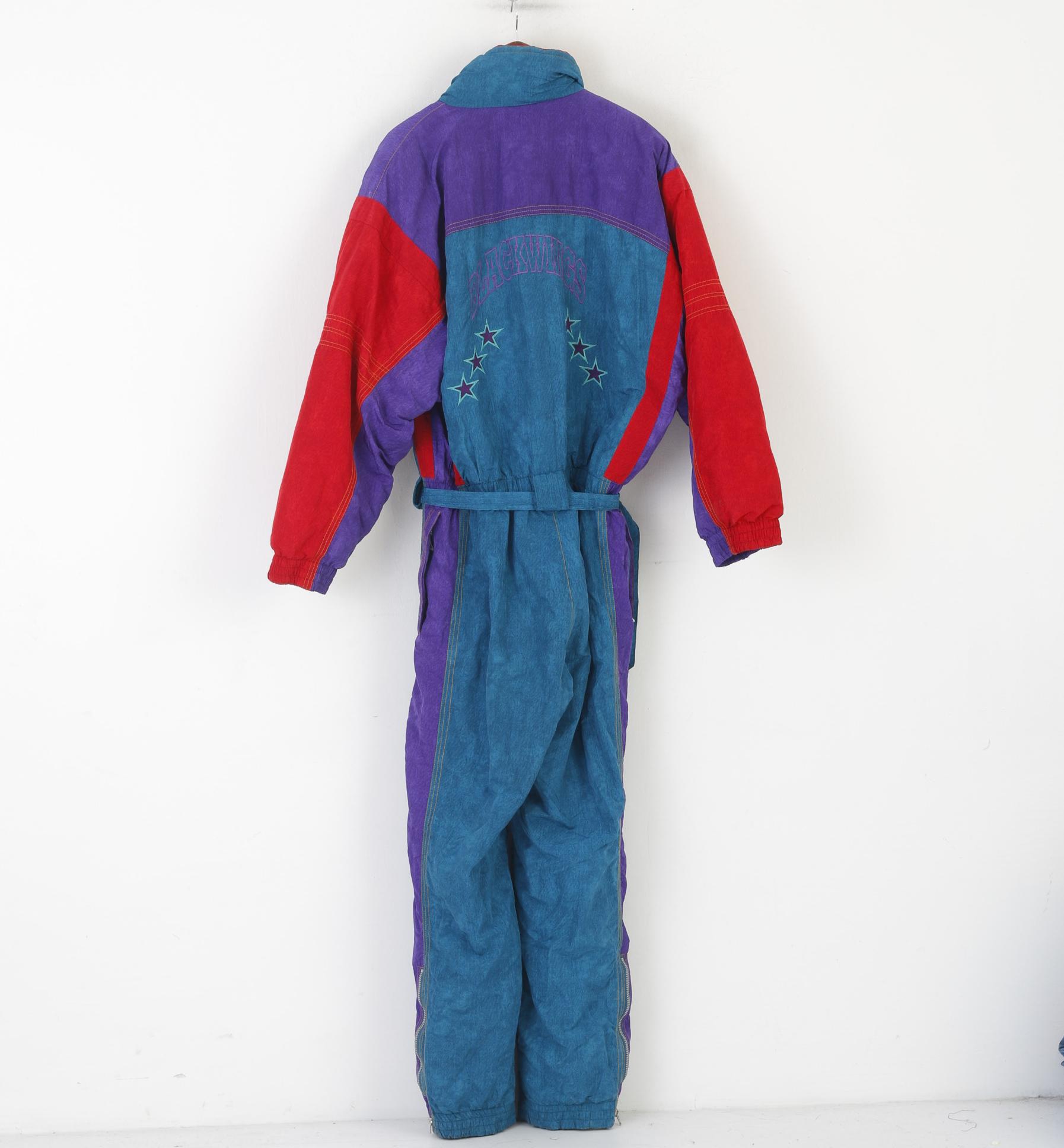 Blackwings Luhta Hommes 46 56 Combinaison de ski One Piece Green Nylon vintage 80s Snowsuit