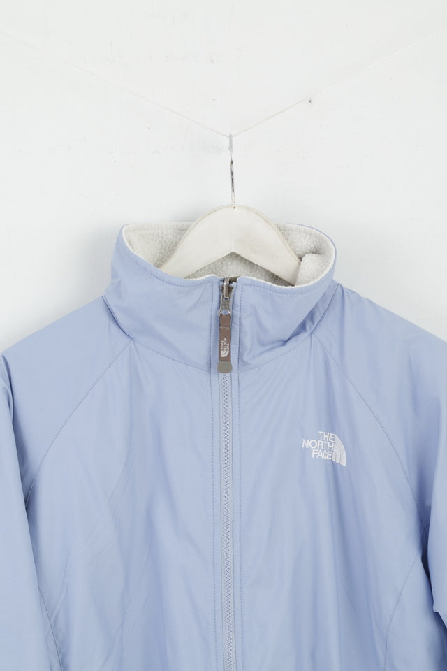 The North Face Womens XL Jacket Blue Fleece Lined Vintage Full Zipper Outdoor Top