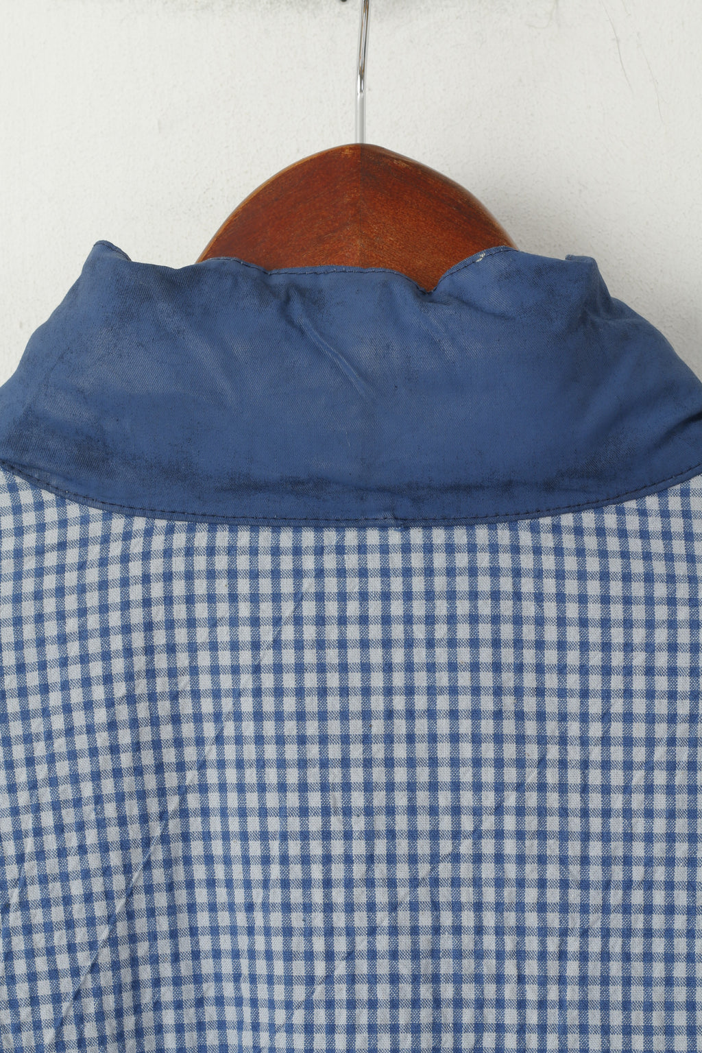 Marlboro Classics Hommes 54 L Veste Gris Bleu Double Face Coton Capuche Cachée Bomber Top