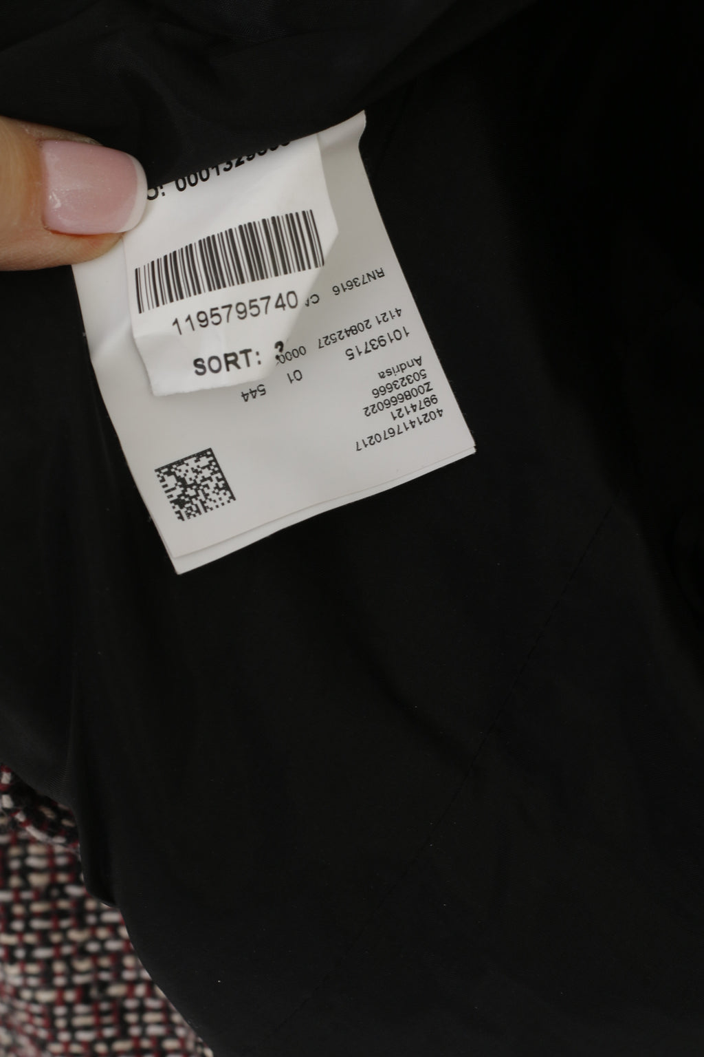 Giacca Hugo Boss da donna 8 12 S Giacca con cerniera bordata in tweed bouclé nero marrone