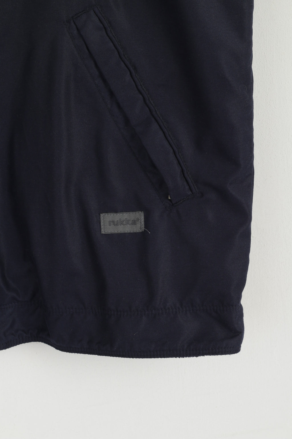 Rukka Men XS Bodywarmer Navy Full Zipper Finland Casual Sleeveless Vest