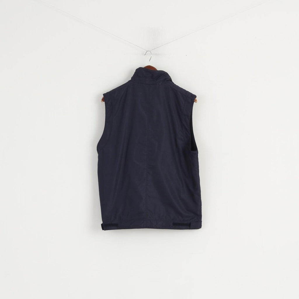 Rukka Men XS Bodywarmer Navy Full Zipper Finland Casual Sleeveless Vest