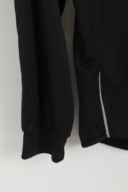 Umbro Homme L (M) Polo Noir Brillant Football Manches Longues Activewear Fit Top