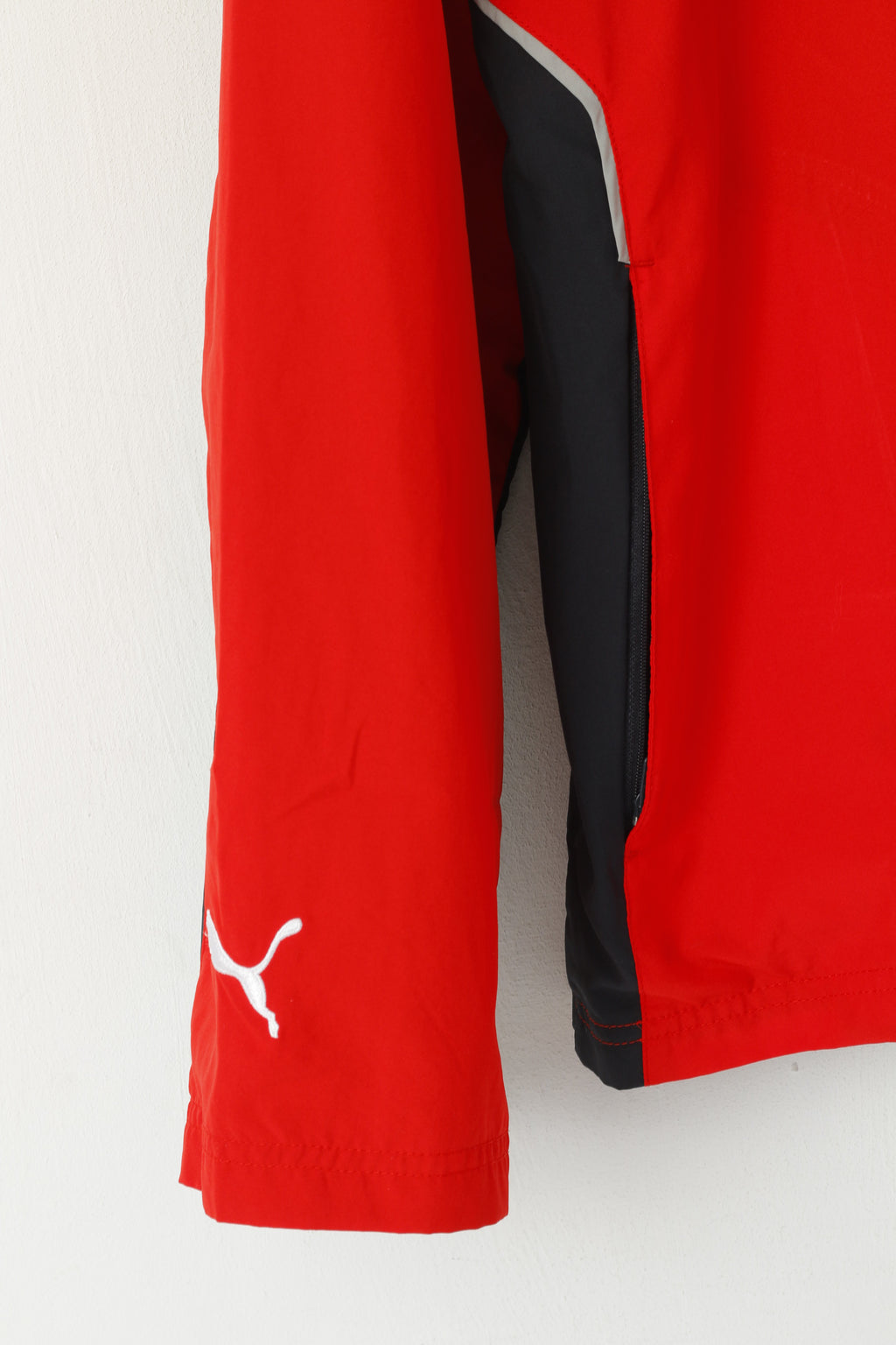 Giacca Puma Uomo L Rosso Abbigliamento sportivo Leggero Cerniera intera Activewear Track Top8