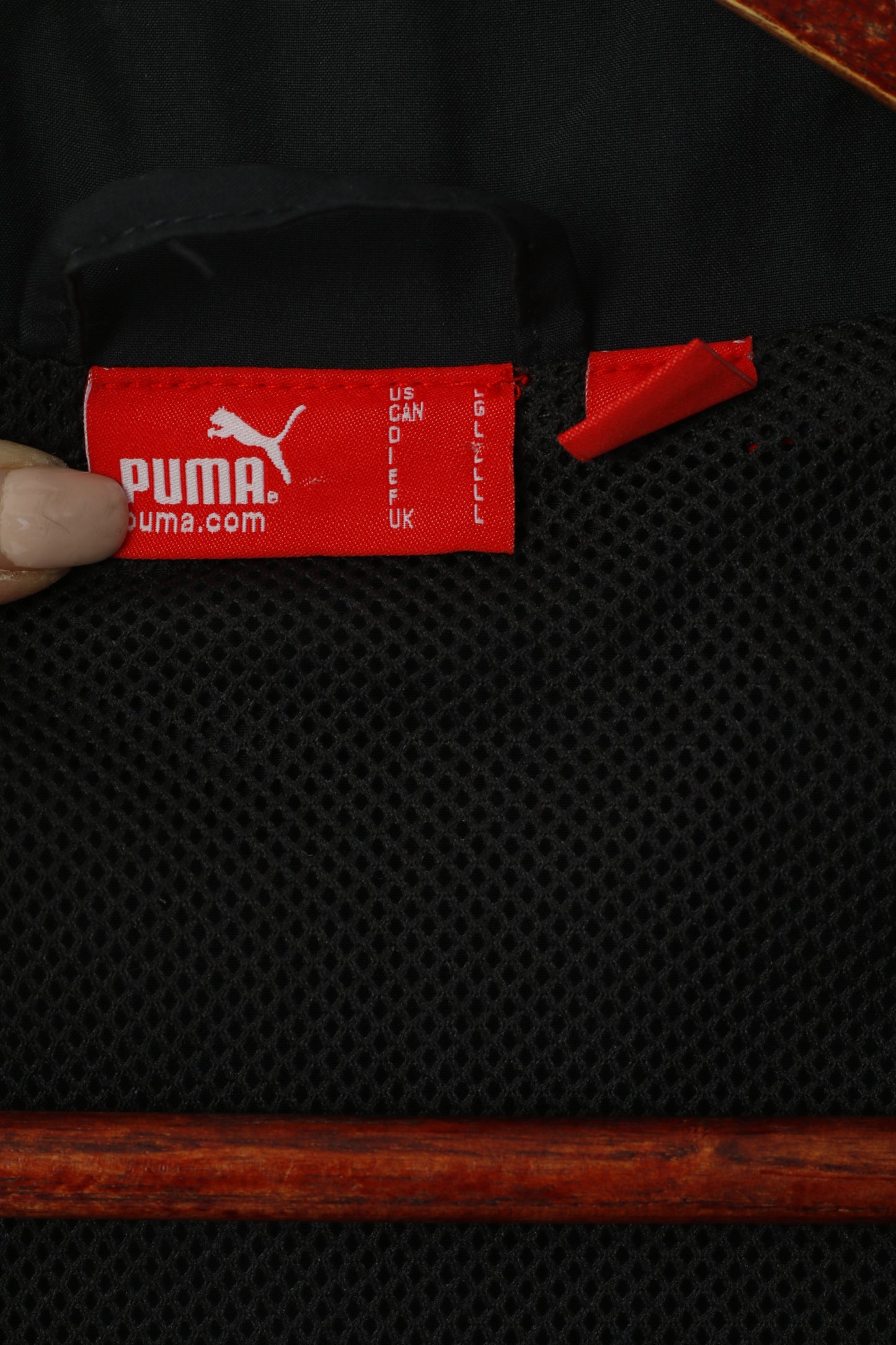 Puma Men L Jacket Red Sportswear Lightweight Full Zipper Activewear Track Top8