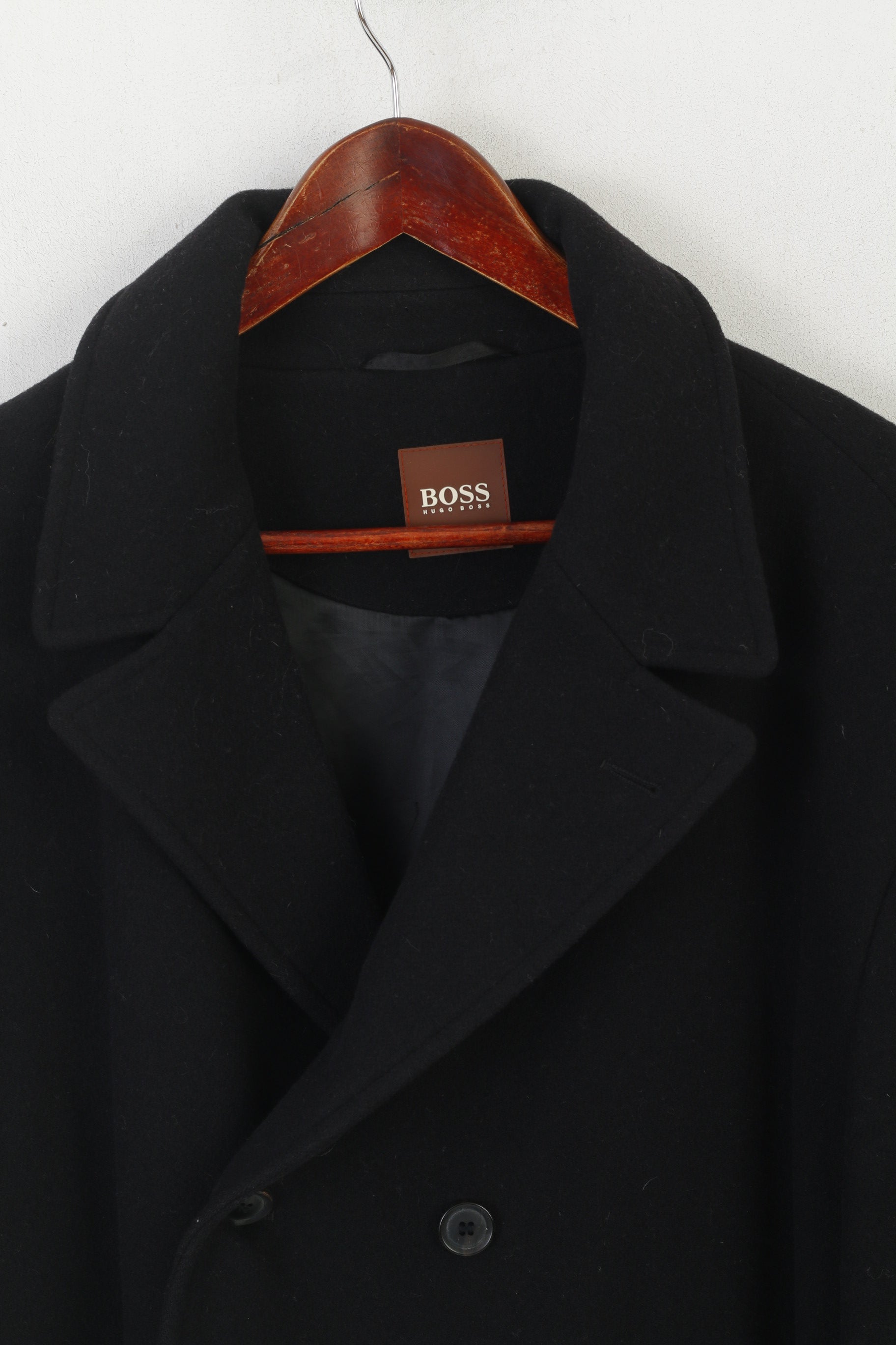 Hugo boss deals black overcoat